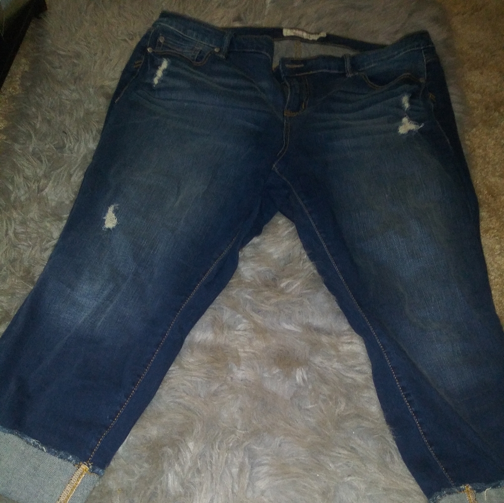 Torrid boyfriend crop jeans